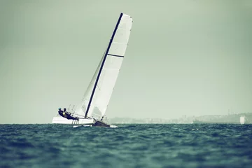 Abwaschbare Fototapete Segeln Segelboot-Regatta