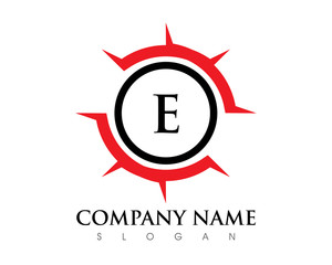 Circle E Letter Logo
