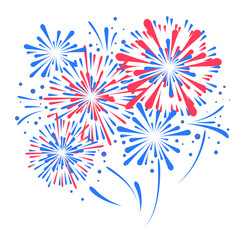 Vector holiday firework