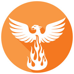 phoenix bird flat icon