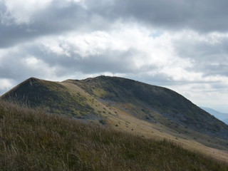 Piękny krajobraz górski. Bieszczady