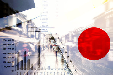 japan business Economy concept background