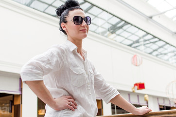 Young woman in the shopping mall