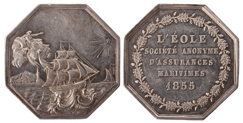 Silvers token, Paris marine insurance company 