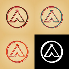 ikona w stylu retro © vempireart