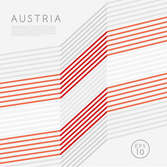 Obraz premium Modern Outlined Flag Poster Template : Vector Illustration