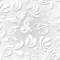 Vector floral seamless pattern for invitation cards decoration.