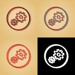 ikona w stylu retro © vempireart