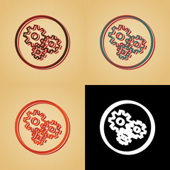 ikona w stylu retro © vempireart