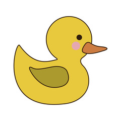 toy duck icon image vector illustration design 