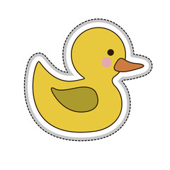 toy duck icon image vector illustration design 