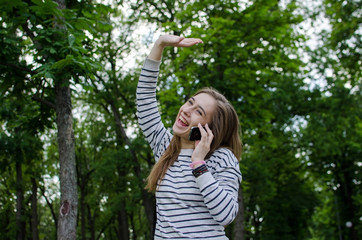 Young woman using her phone