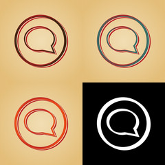 ikona w stylu retro © vempireart