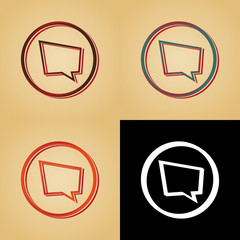 ikona w stylu retro © vempireart