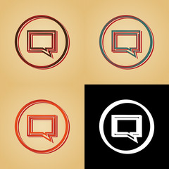 ikona w stylu retro © vempireart