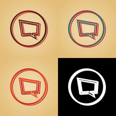 ikona w stylu retro © vempireart