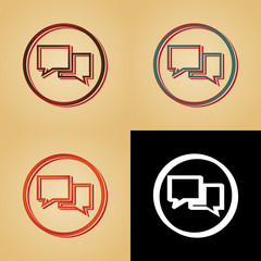 ikona w stylu retro © vempireart