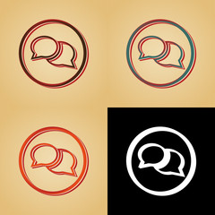 ikona w stylu retro © vempireart