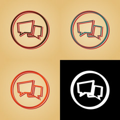 ikona w stylu retro © vempireart