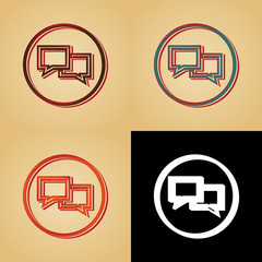 ikona w stylu retro © vempireart