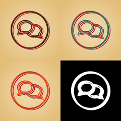 ikona w stylu retro © vempireart