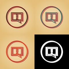 ikona w stylu retro © vempireart