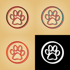 ikona w stylu retro © vempireart