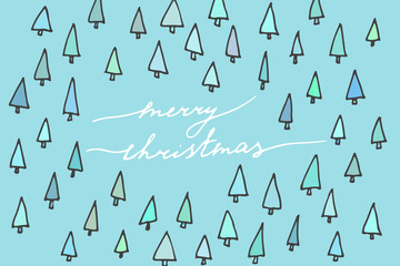 Christmas simple postcard.