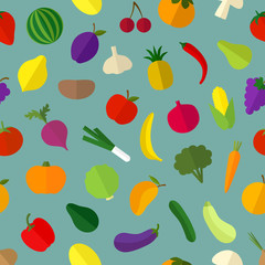 Vegetables and fruits.