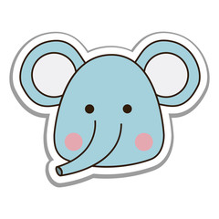 elephant cute animal icon image vector illustration design 