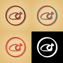 ikona w stylu retro © vempireart