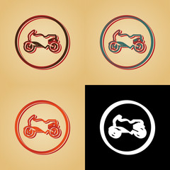 ikona w stylu retro © vempireart