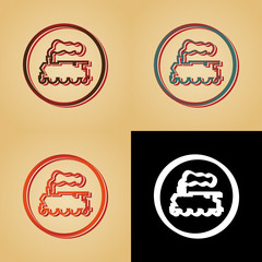 ikona w stylu retro © vempireart