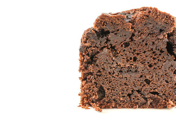 Chocolate With Chocolate Chips Muffin On White Background