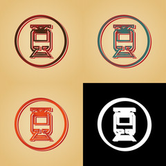 ikona w stylu retro © vempireart