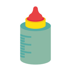 Fototapeta premium baby bottle icon image vector illustration design 