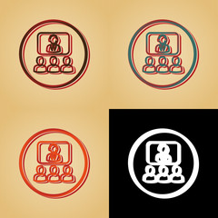 ikona w stylu retro © vempireart