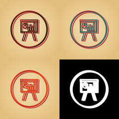 ikona w stylu retro © vempireart