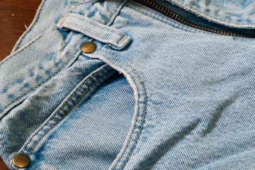 pocket of man jeans