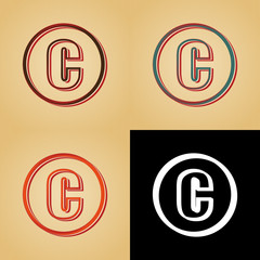 ikona w stylu retro © vempireart