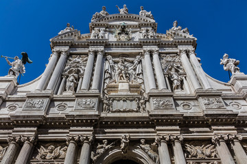 St. Mary of Lily church (Santa Maria del Giglio, 1681) in Venice