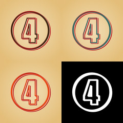 ikona w stylu retro © vempireart