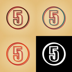 ikona w stylu retro © vempireart