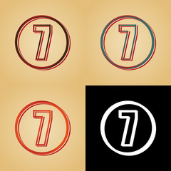 ikona w stylu retro © vempireart