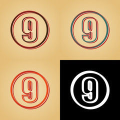 ikona w stylu retro © vempireart