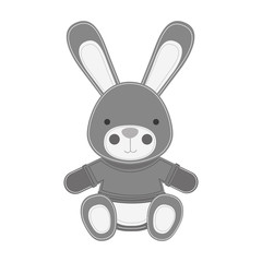 bunny toy icon image vector illustration design 