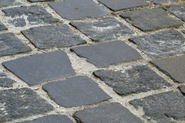 texture of road coblestone