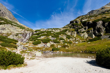 Slovakian Vodopad Skok Tatra landscape © sitriel