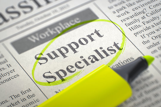 Now Hiring Support Specialist. 3D.