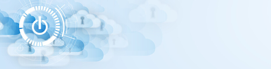 Obraz premium Modern cloud technology. Integrated digital web concept